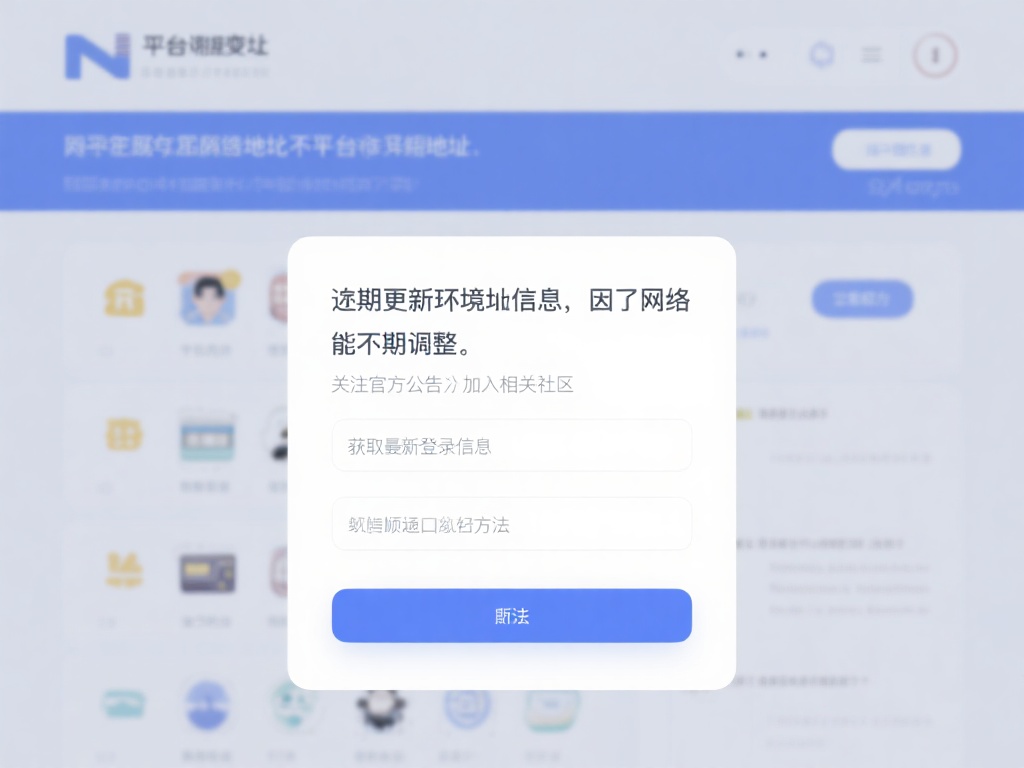 定期更新访问信息
由于网络环境变化，平台的访问地