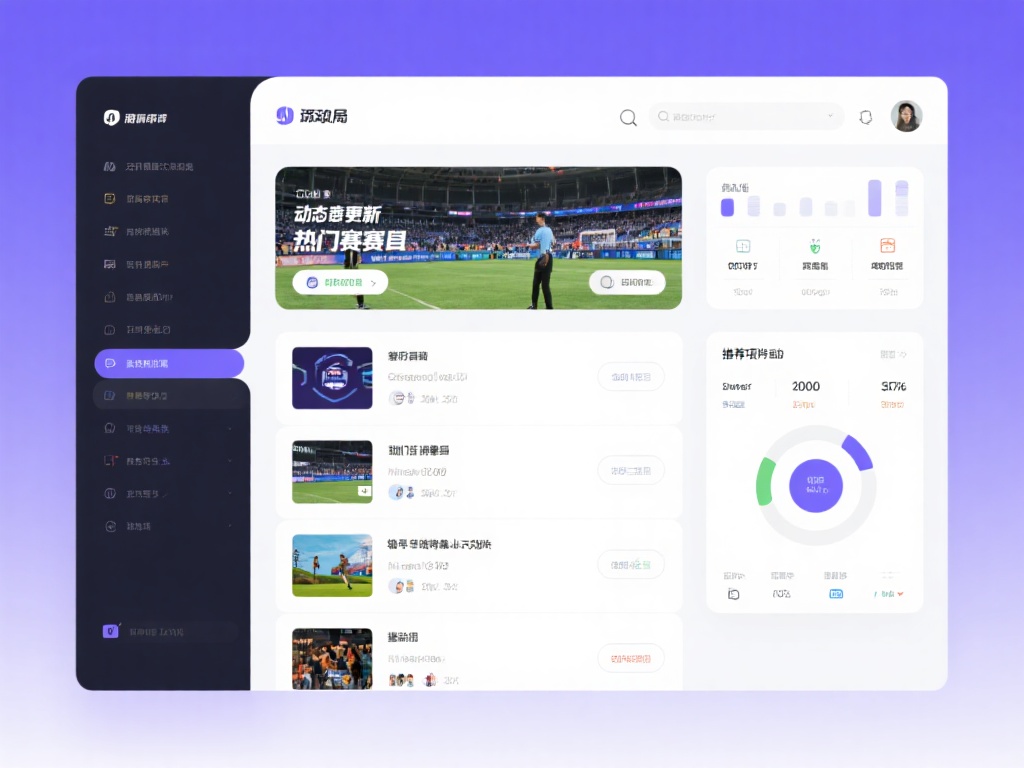 此外，左侧列表通常会动态更新热门赛事或推荐项目，点